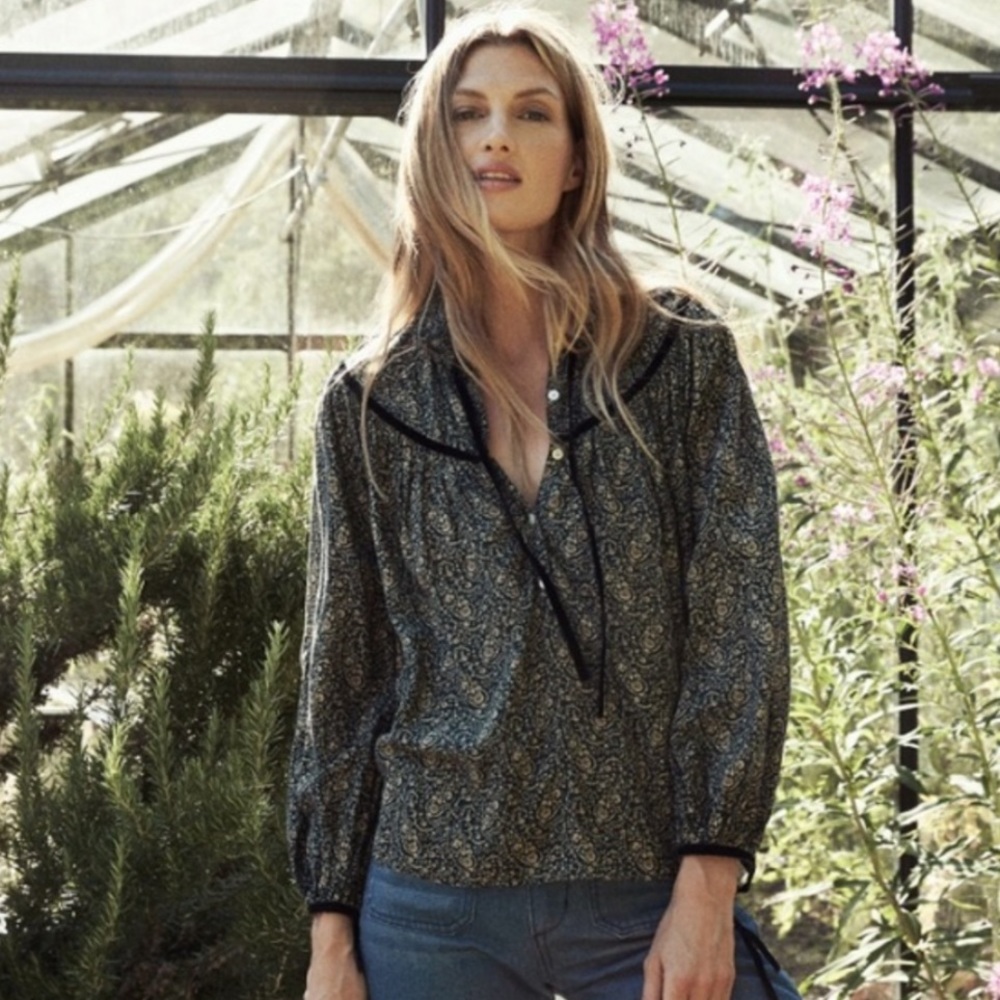 DOEN York Top in Botanical Green Paisley ✨❤️